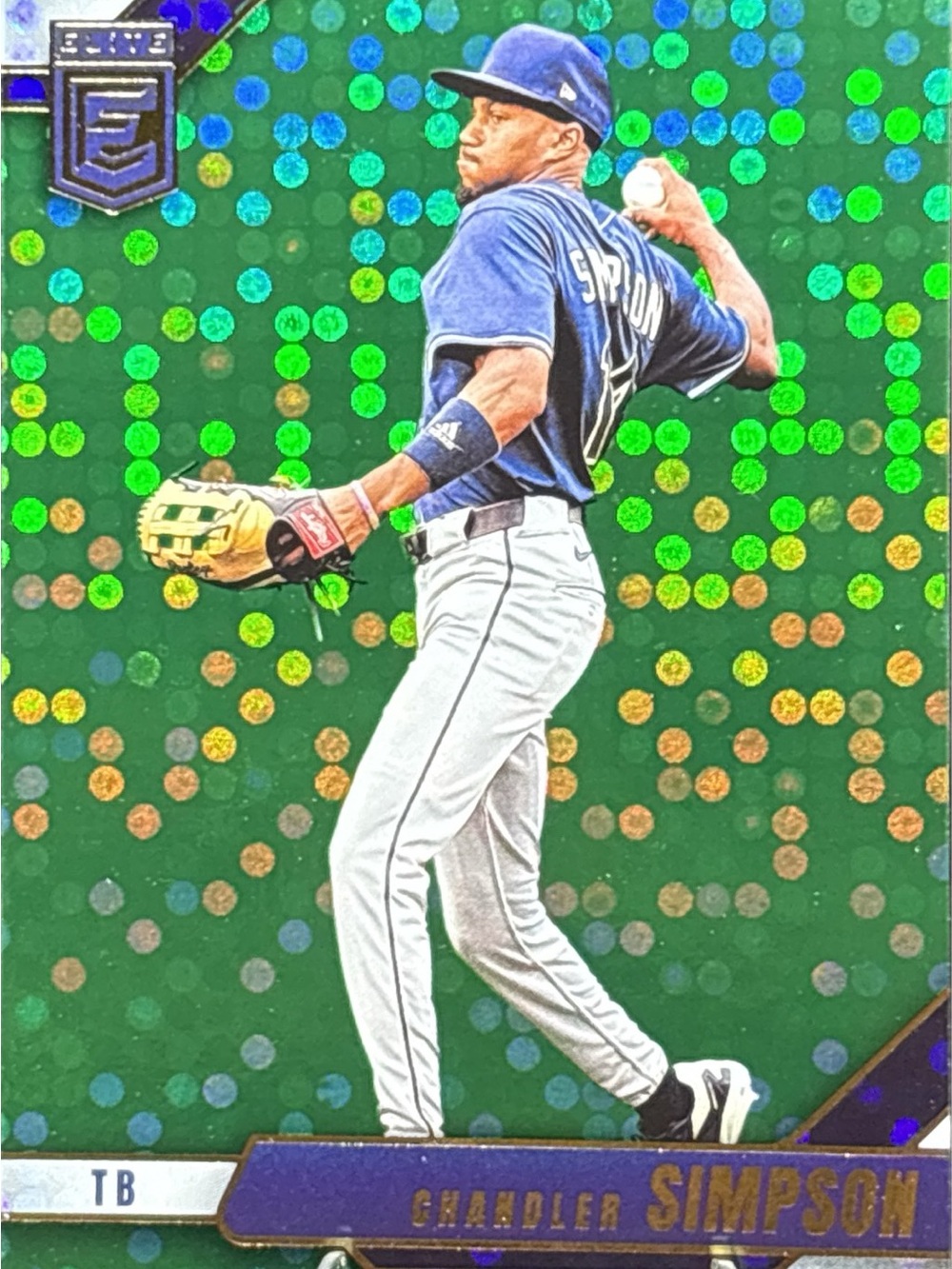 Panini Elite Green Dot Insert Chandler Simpson Baseball Trading Card